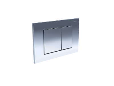 Панель смыва Aquatek Хром глянец (клавиши квадрат) KDI-0000010 - вид 1 миниатюра