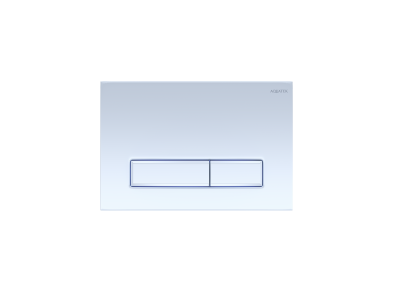 Панель смыва Aquatek Slim Белая глянец (клавиши прямоугольные) KDI-0000021 - вид 1 миниатюра