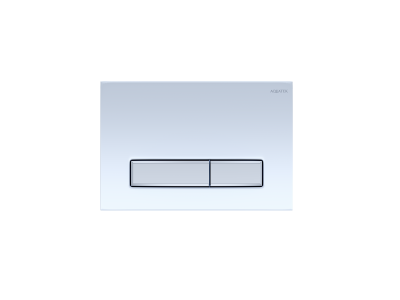 Панель смыва Aquatek Slim Белая глянец (клавиши прямоугольные никель) KDI-0000022 - вид 1 миниатюра