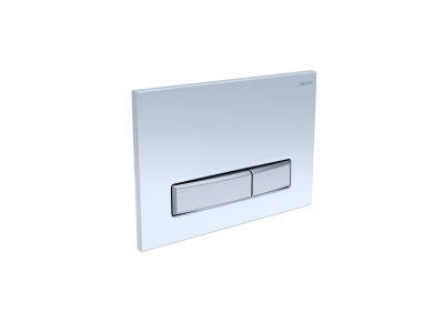 Панель смыва Aquatek Slim Белая глянец (клавиши прямоугольные никель) KDI-0000022 - вид 1 миниатюра