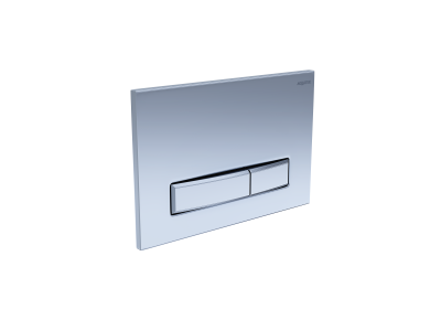 Панель смыва Aquatek Slim Хром матовая (клавиши прямоугольные) KDI-0000024 - вид 1 миниатюра
