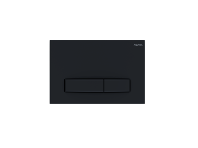Панель смыва Aquatek Slim Черная матовая (клавиши прямоугольные) KDI-0000025 - вид 1 миниатюра