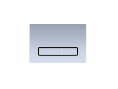 Панель смыва Aquatek Slim Никель (клавиши прямоугольные) KDI-0000027 - вид 1 миниатюра