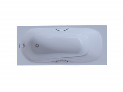 Ванна чугунная эмалированная AQUATEK AQ8050FH-00 ГАММА 1500x750 мм в комплекте с 4-мя ножками и 2-мя ручками - вид 1 миниатюра