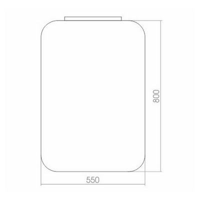 Зеркало с подсветкой MIXLINE Агат 550*800 (533657) - вид 1 миниатюра