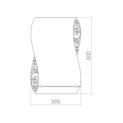 Зеркало без подсветки MIXLINE Аква 395*600 (529383)  - вид 1 миниатюра