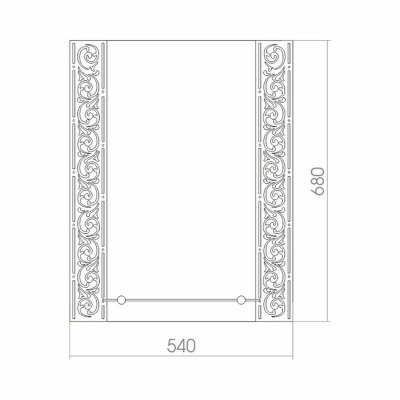 Зеркало без подсветки MIXLINE Сахара 540*680 (529363) - вид 1 миниатюра