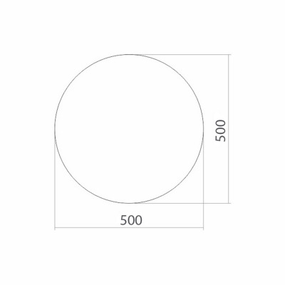 Зеркало без подсветки MIXLINE 500 (525021) - вид 1 миниатюра