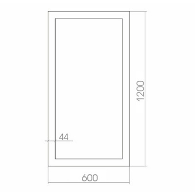 Зеркало без подсветки MIXLINE Феникс 600*1200 (537431)  - вид 1 миниатюра