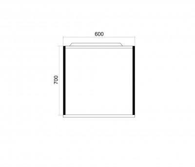 Зеркало с подсветкой MIXLINE Бруклин-60 бетон (543940) - вид 1 миниатюра