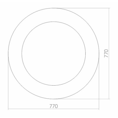 Зеркало с подсветкой MIXLINE Солярис D770 (539796) - вид 1 миниатюра