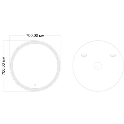 Зеркало с подсветкой MIXLINE Оливия D700 (545092) - вид 1 миниатюра