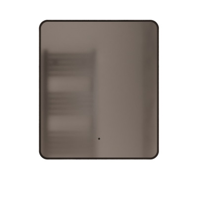 Зеркало MIXLINE Инканто 600*700 (ШВ) бесконтактный сенсор, светодиодная подсветка,черная окантовка (553343) - вид 1 миниатюра