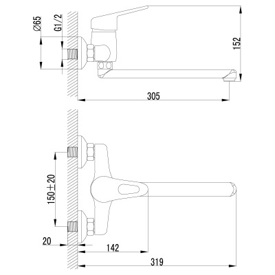 Смеситель для кухонной мойки Lemark Luna (LM4111C) - вид 1 миниатюра