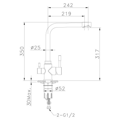 Смеситель для кухонной мойки Lemark Expert (LM5060S) - вид 1 миниатюра